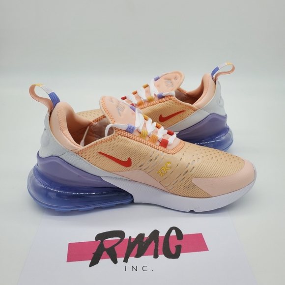 Nike Air Max 270 Washed Coral Football Grey Track - Picture 8 of 10